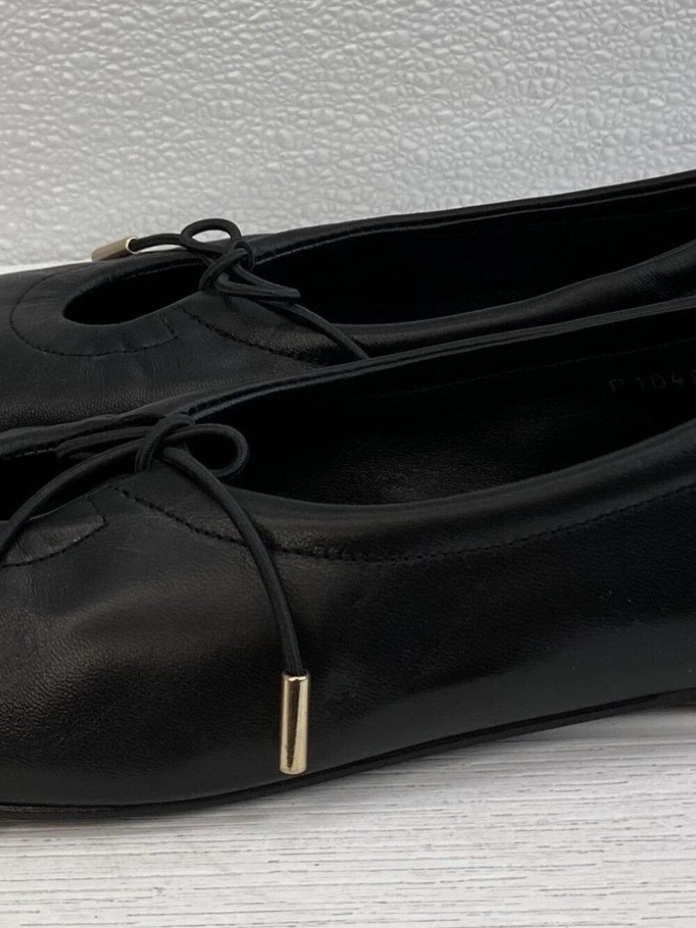 Alohas Rosalind Ballet Flats Womens Size US9-9.5 EU40 Black Leather Casual Shoes - Picture 7 of 9